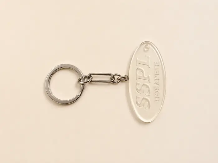 Personalized acrylic photo keychain
